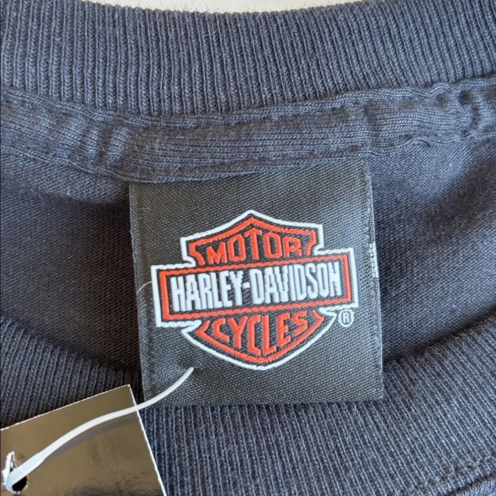 Harley-Davidson Life Begins Get One Eagle Nest USA Motorcycle Black Mens Large - Picture 10 of 15